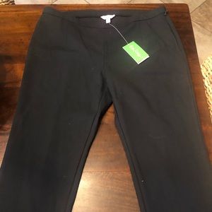 Lilly Pulitzer black cropped pants size 16